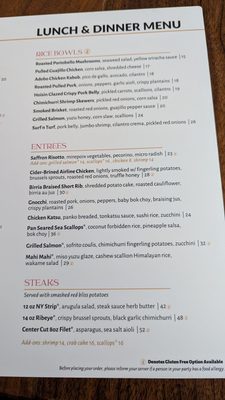 Menu photo 7 At The Rooftop Canton, CT
