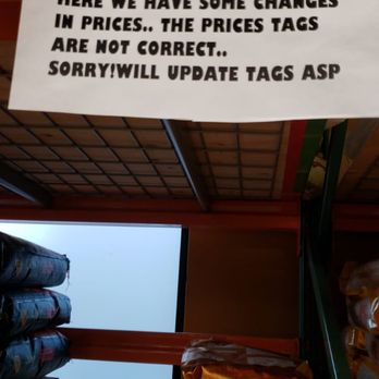 India Supermarket - a sign on a shelf in a store - International Grocery Near Me - Bothell, Washington