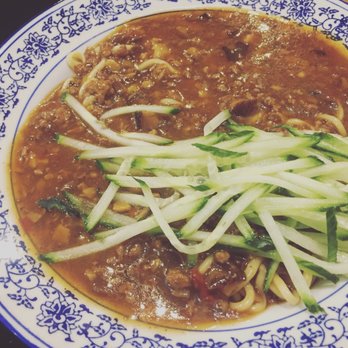 Calan Beef Noodle - march 2018, nicer presentation & more cucumber to help reducing the saltiness - Chinese Near Me - Calgary, Alberta