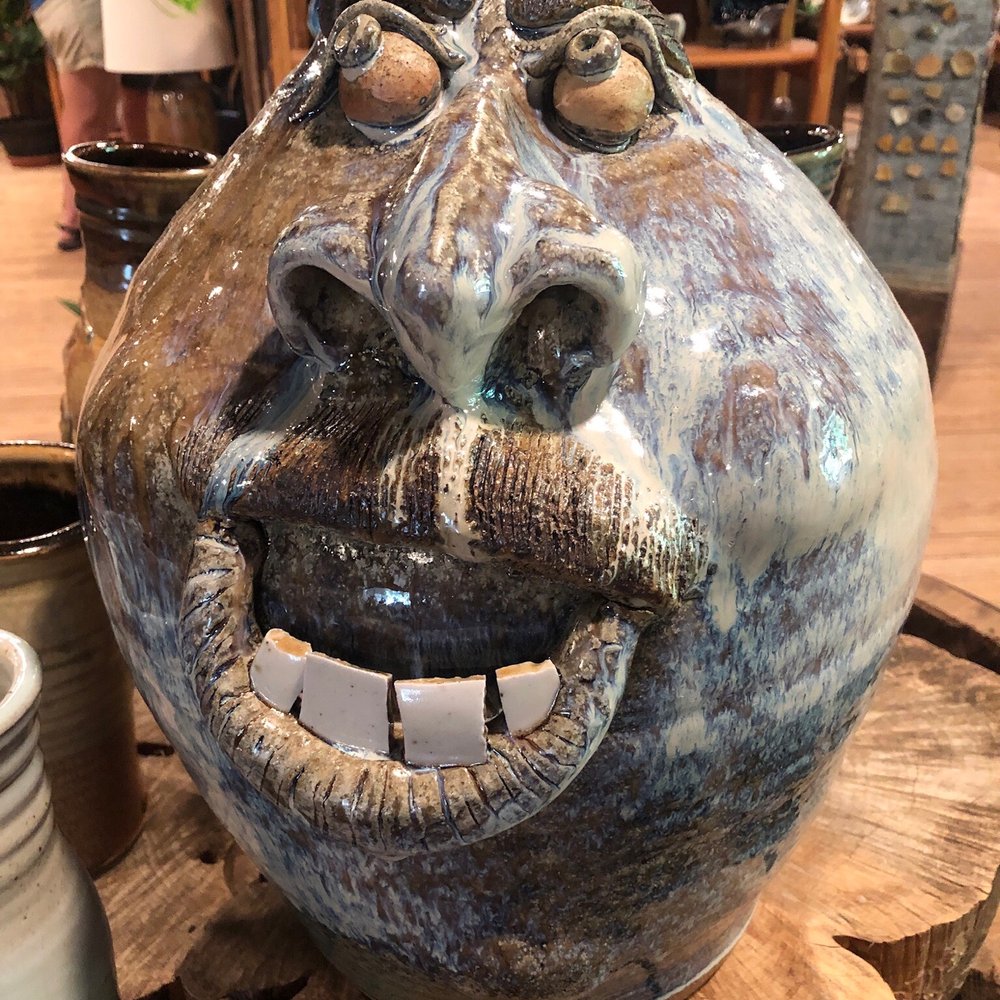 Mark of the Potter - face jug - Art Galleries Near Me - Clarkesville, Georgia Mark of the Potter - face jug - Art Galleries Near Me - Clarkesville, Georgia