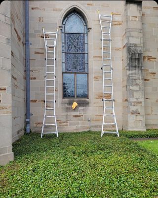 Beautiful Church Stained Glass Replacement - After an incident on the church grounds, we were called for a quote. We were on the site within a couple of hours after we had heard it was an urgent matter. We had it boarded up and replaced within the next two days. Beautiful Church Stained Glass Replacement - After an incident on the church grounds, we were called for a quote. We were on the site within a couple of hours after we had heard it was an urgent matter. We had it boarded up and replaced within the next two days.