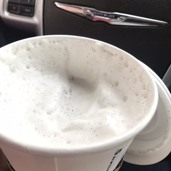 Starbucks - Tried moving all the foam with my finger to give somewhat of an idea - Coffee & Tea Near Me - Belleville, Michigan Starbucks - Tried moving all the foam with my finger to give somewhat of an idea - Coffee & Tea Near Me - Belleville, Michigan