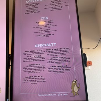 Take It Easy Roasters - Menu - Bakeries Near Me - Las Vegas, Nevada Take It Easy Roasters - Menu - Bakeries Near Me - Las Vegas, Nevada