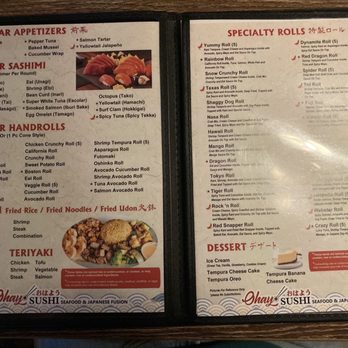 Ohayo Sushi Tyler - Menu - Japanese Near Me - Tyler, Texas Ohayo Sushi Tyler - Menu - Japanese Near Me - Tyler, Texas