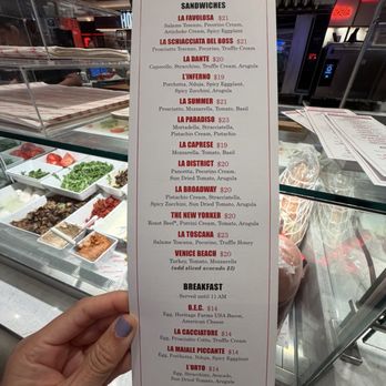 All'Antico Vinaio - Menu - Sandwiches Near Me - Las Vegas, Nevada