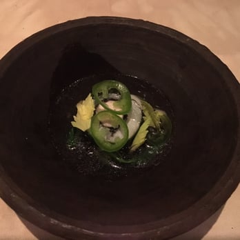 Next - Chia broth with jalapeño and fish - New American Near Me - Chicago, Illinois