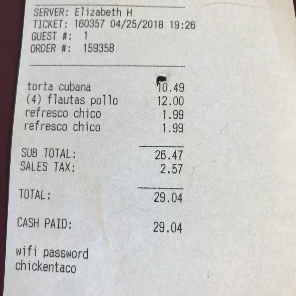 La Tortuga - Reasonably priced! However, more than what the menu said... - Mexican Near Me - Everett, Washington