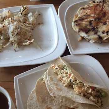 Root - Brunch so hard.. Vegan southwest tacos, gravy over toast, chocolate chip pancakes, & a side of home fries! - Salad Near Me - Lancaster, Pennsylvania Root - Brunch so hard.. Vegan southwest tacos, gravy over toast, chocolate chip pancakes, & a side of home fries! - Salad Near Me - Lancaster, Pennsylvania