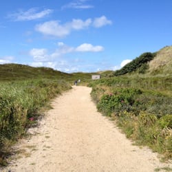 Campingplatz Rantum - Weg zum Strand am Campingplatz Rantum