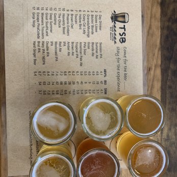 Todos Santos Brewing - Beer flight - Beer Bar Near Me - Todos Santos, BCS