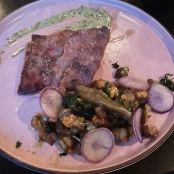 VAGA Restaurant & Bar - Pork secreto - Latin American Near Me - Encinitas, California VAGA Restaurant & Bar - Pork secreto - Latin American Near Me - Encinitas, California