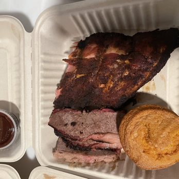 Texas Bar-B-Q Joint - Brisket and ribs ( 2 meat plater) - Barbeque Near Me - Spencerport, New York Texas Bar-B-Q Joint - Brisket and ribs ( 2 meat plater) - Barbeque Near Me - Spencerport, New York