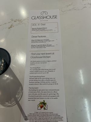 Menu photo 3 Glasshouse Kitchen Research Triangle, NC