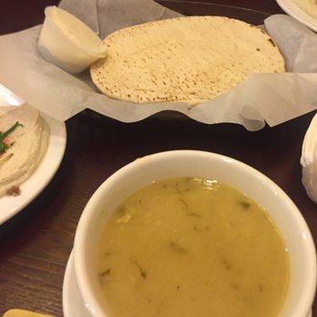 Garlic Crush - Lentil soup, pita bread, garlic paste- all of this comes with the entree - Mediterranean Near Me - Bellevue, Washington