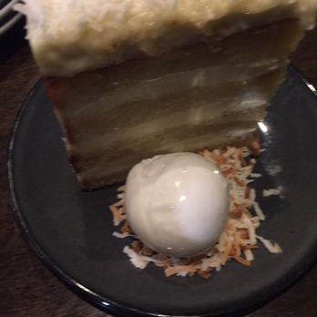 Kyu - Coconut cake with ice cream - Asian Fusion Near Me - Miami, Florida