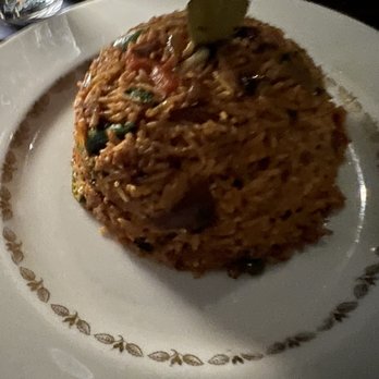 The Consulate - A bit blurry - but Jollof with Chicken - Specialty Food Near Me - Atlanta, Georgia