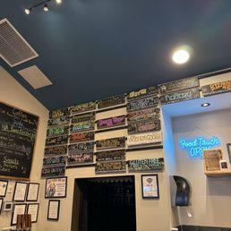 Options for drinks on wall Options for drinks on wall