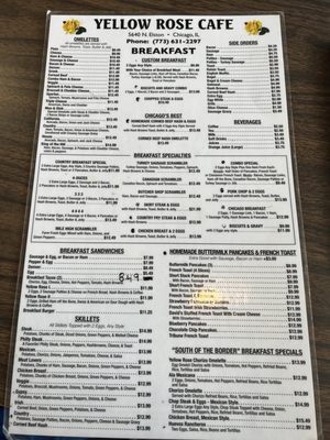 Menu photo 7 Yellow Rose Cafe Chicago, IL