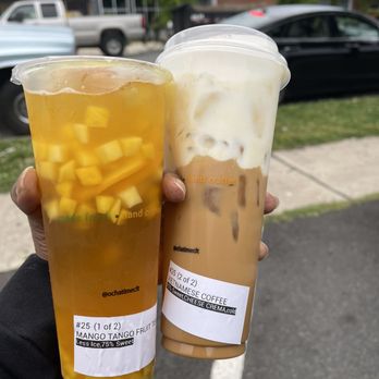 Ocha Time Tea & Creamery - Vietnamese Coffee for me Mango Tango for hubby - Bubble Tea Near Me - Charlotte, North Carolina Ocha Time Tea & Creamery - Vietnamese Coffee for me Mango Tango for hubby - Bubble Tea Near Me - Charlotte, North Carolina