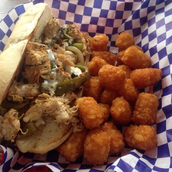 Tavern 018 - Chicken cheesesteak with buffalo tots. - American Near Me - Memphis, Tennessee
