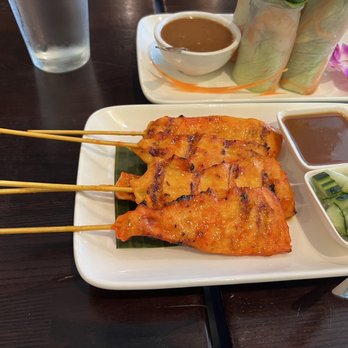 Mint Leaf Thai Cuisine - 3. Chicken Satay - Thai Near Me - Newport Beach, California Mint Leaf Thai Cuisine - 3. Chicken Satay - Thai Near Me - Newport Beach, California
