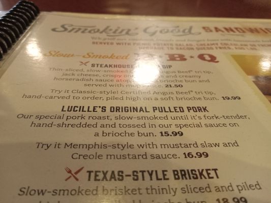 Menu photo 8 Lucille's Smokehouse Bar-B-Que Henderson, NV Menu photo 8 Lucille's Smokehouse Bar-B-Que Henderson, NV