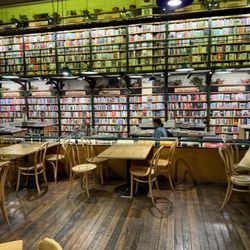 Bukowski's Bar - The vast library