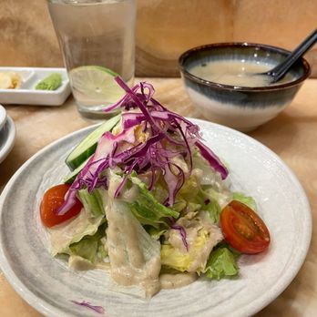 Tsukiyo Sushi - Salad and Soup in Sushi Lunch Set; Follow me @RimyEats on Instagram - Sushi Bars Near Me - Los Angeles, California Tsukiyo Sushi - Salad and Soup in Sushi Lunch Set; Follow me @RimyEats on Instagram - Sushi Bars Near Me - Los Angeles, California