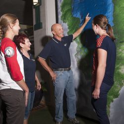 UC Davis Tahoe Science Center - Large map of Lake Tahoe