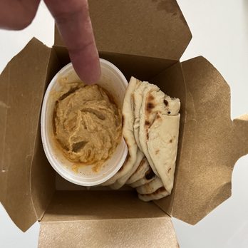 Olive Pit Grill - $8 for foul tasting humus in the size of an uncovered ketchup container. Pathetic. - Mediterranean Near Me - Huntington Beach, California Olive Pit Grill - $8 for foul tasting humus in the size of an uncovered ketchup container. Pathetic. - Mediterranean Near Me - Huntington Beach, California