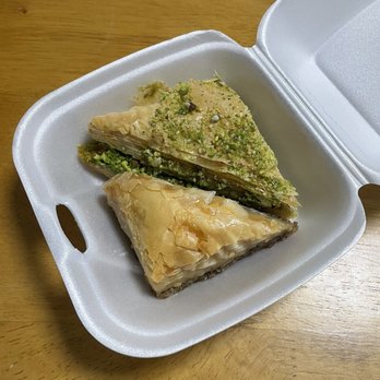 Alquds - Baklava (walnut on bottom, pistachio on top) - Halal Near Me - Albuquerque, New Mexico Alquds - Baklava (walnut on bottom, pistachio on top) - Halal Near Me - Albuquerque, New Mexico