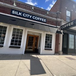 Exterior outside entrance of Silk City Coffee - Manchester, Connecticut Exterior outside entrance of Silk City Coffee - Manchester, Connecticut