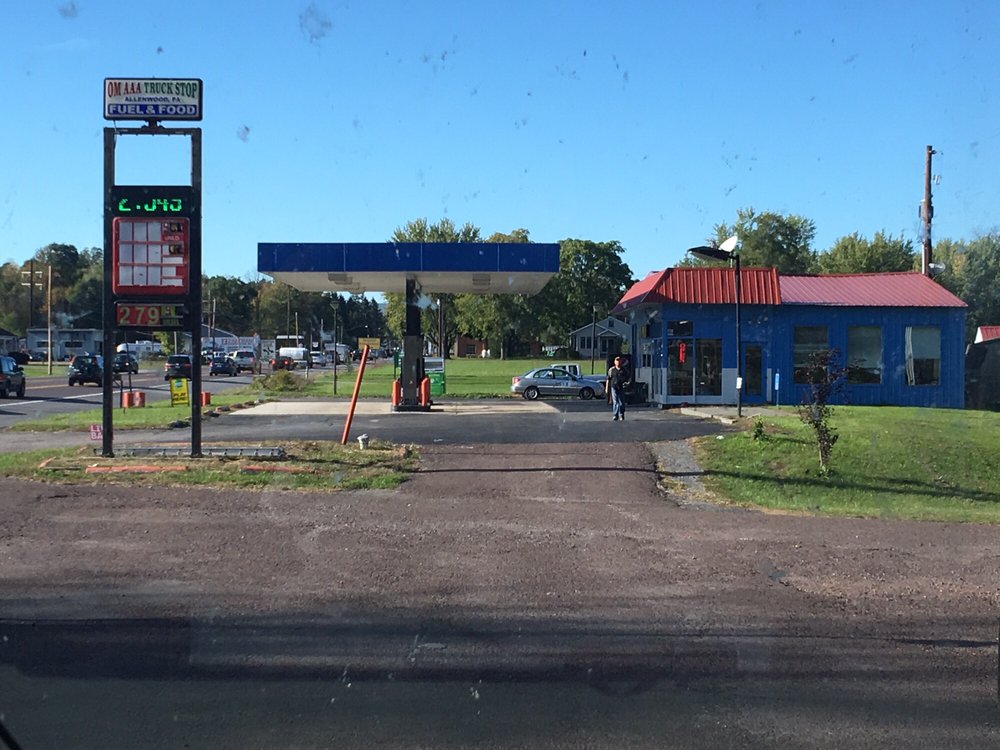 OM AAA TRUCK STOP Updated August 2024 Allenwood, Pennsylvania Gas