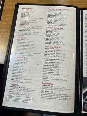 Menu photo 1 Kabuki Sushi Bar & Restaurant Centerville, OH