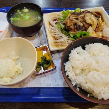 Miyabi-Tei - Wafu Hamburger plate, hard to come by this! - Japanese Near Me - Costa Mesa, California Miyabi-Tei - Wafu Hamburger plate, hard to come by this! - Japanese Near Me - Costa Mesa, California