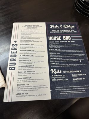 Menu photo 3 Jacks Sports Grill Springdale, UT