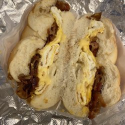 Brock's Deli - Bacon egg and cheese on a roll