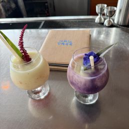 Ube colada and lava flow
