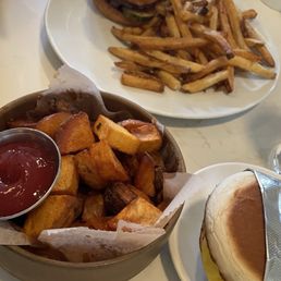 Otway Burger, Crispy Potatoes, Egg Sandwich