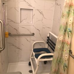 WIT Services Construction & Remodeling - Our newly rebuilt basement shower