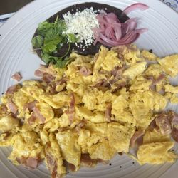 Cafe Michelena - Simple eggs and ham but delicious.
