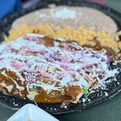 The Port Taco Truck + Cantina - Shredded beef enchilada