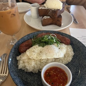 Diane’s Place - Diane's sausage-so worth it! Added egg. That sauce has a ZIP so if you aren't a spicy person I would go with the sweet and sour - Cafes Near Me - Minneapolis, Minnesota