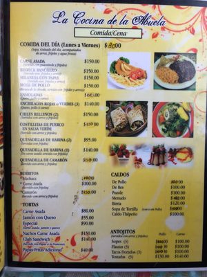 Menu photo 2 La Cocina de La Abuela Rosarito, BCN Menu photo 2 La Cocina de La Abuela Rosarito, BCN