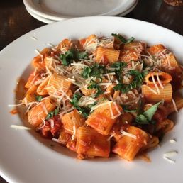 Spicy pasta with sausage