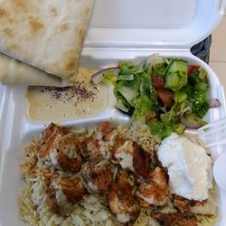 Shawarma House - Tawook Chicken Skewers with rice