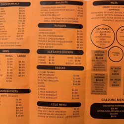 B & B Carryout - Menu