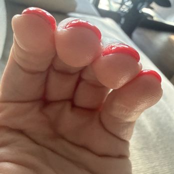Nails Nails Nails - Regular Gel mani with - layers on layers because it wouldn't cure right. - Nail Salons Near Me - Whittier, California