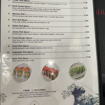 Osaka - Menu - Sushi Bars Near Me - St Cloud, Florida