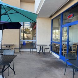 Greek Corner Cafe North County - Outdoor seating.
